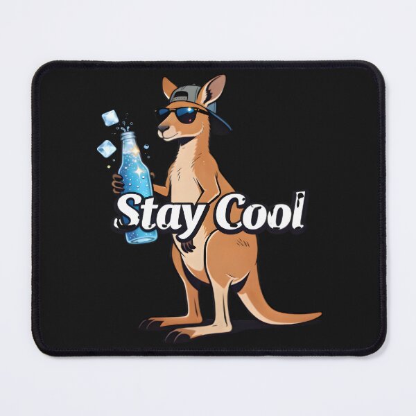Item preview, Stay Cool Kangaroo – Funny Australian Summer Aesthetic Sticker designed and sold by Naviora.