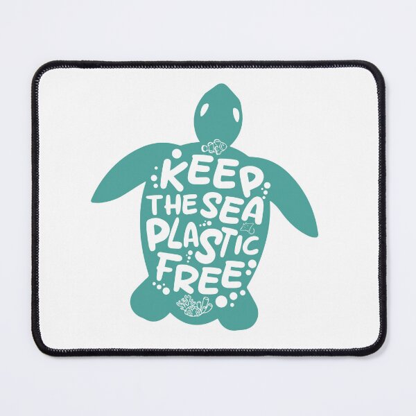 Item preview, Keep the sea plastic-free - turtle designed and sold by Wolagno.