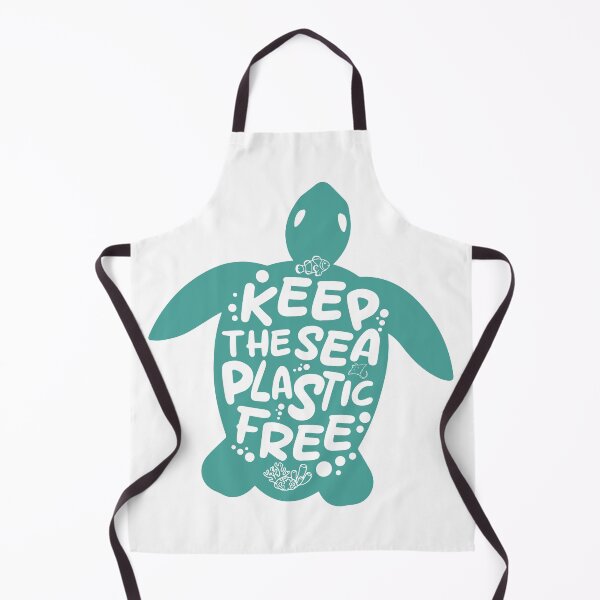 Item preview, Keep the sea plastic-free - turtle designed and sold by Wolagno.