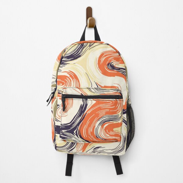 Item preview, Abstract Retro Wavy Pattern in Earth Tones designed and sold by Print culturee.