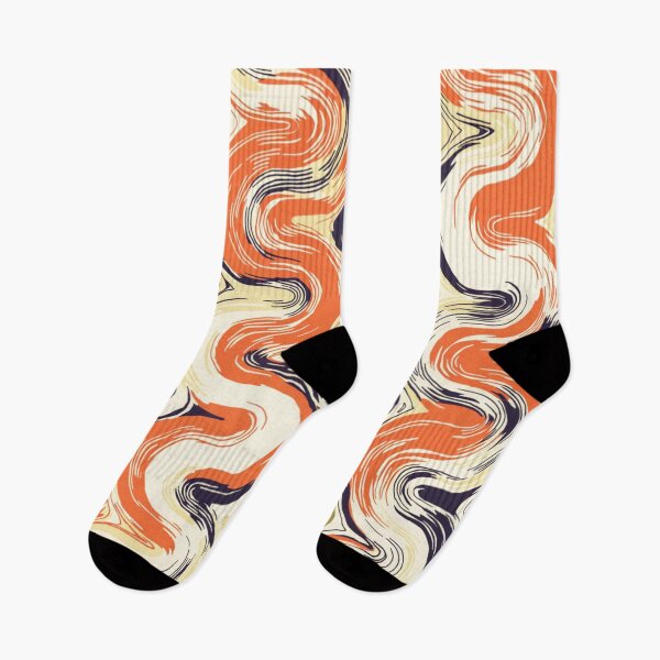 Item preview, Abstract Retro Wavy Pattern in Earth Tones designed and sold by Print culturee.