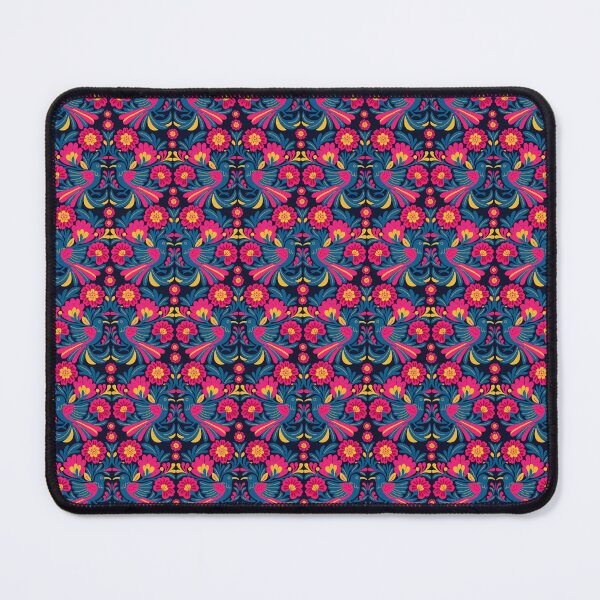 Item preview, Modern Otomi Style Bird and Flower Pattern - Vibrant Colors designed and sold by LaPolilladPapel.
