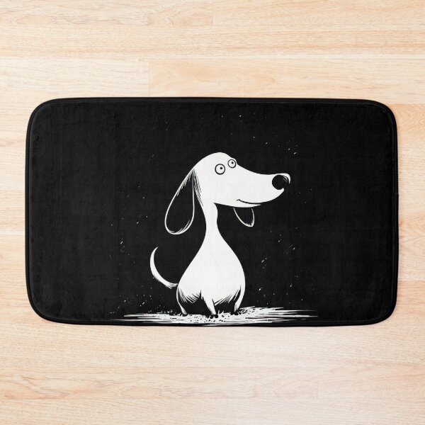 Item preview, Dog in water, black white designed and sold by anytka.
