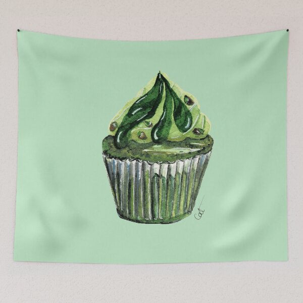 Item preview, Pistachio cupcake designed and sold by CatandColours.