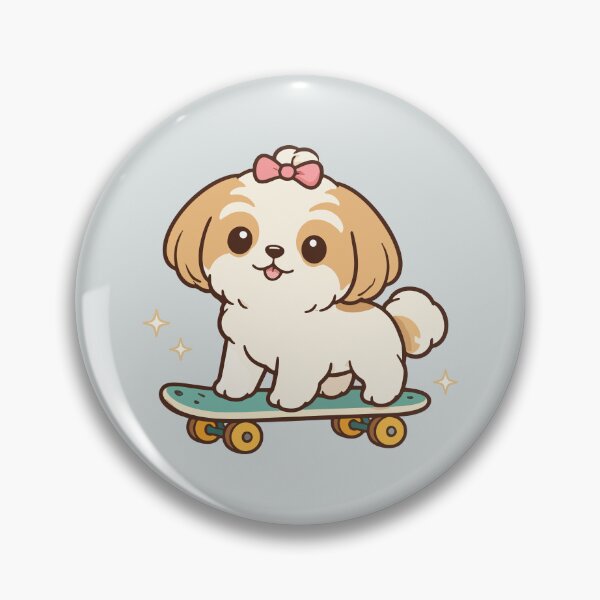 Item preview, Skateboarding Shih Tzu  designed and sold by SparkleU.