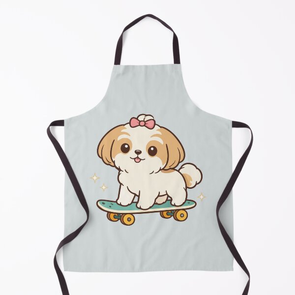 Item preview, Skateboarding Shih Tzu  designed and sold by SparkleU.