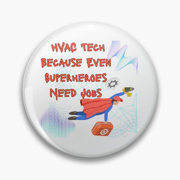 Item preview, HVAC Technician Funny Shirt – Because Even Superheroes Need Jobs – Heating & Cooling Humor Gift for HVAC Techs designed and sold by Anasalseady.