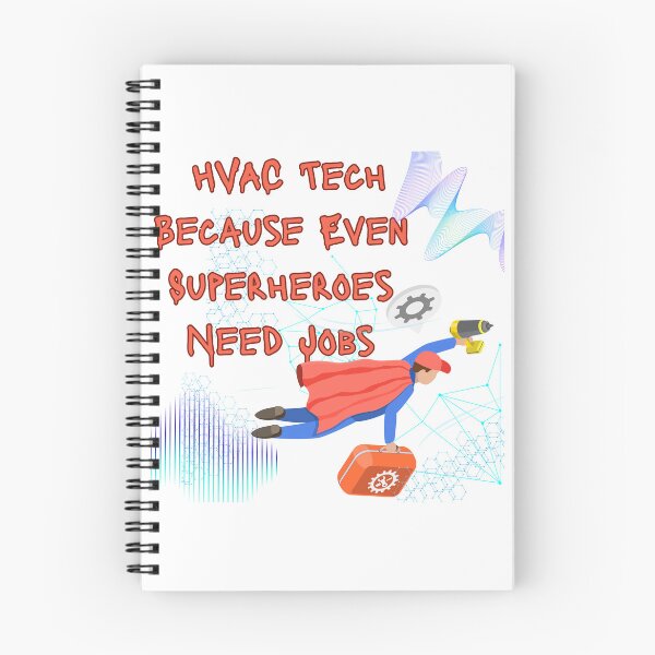 Item preview, HVAC Technician Funny Shirt – Because Even Superheroes Need Jobs – Heating & Cooling Humor Gift for HVAC Techs designed and sold by Anasalseady.