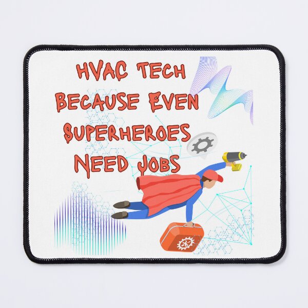 Item preview, HVAC Technician Funny Shirt – Because Even Superheroes Need Jobs – Heating & Cooling Humor Gift for HVAC Techs designed and sold by Anasalseady.