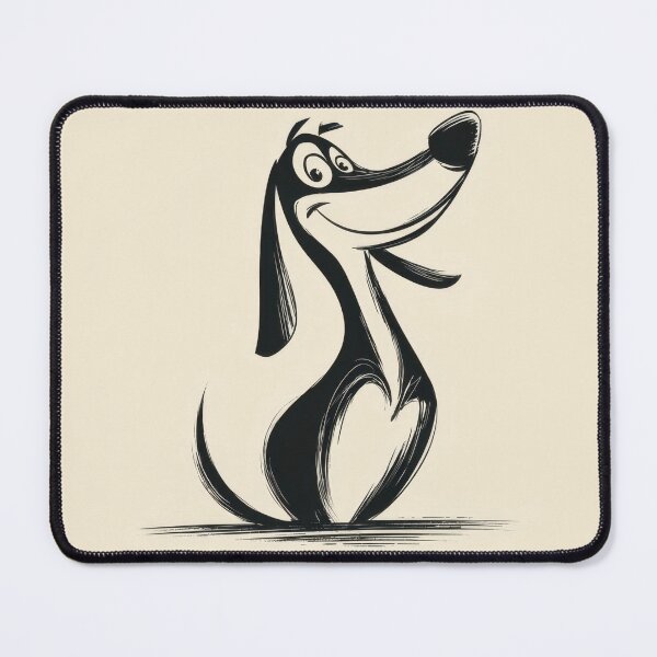 Item preview, Happy dog character sits and smiles designed and sold by anytka.