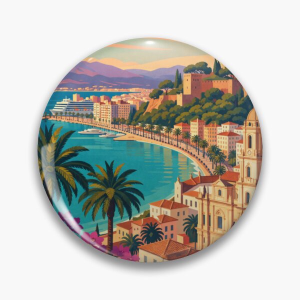 Artikelvorschau, Málaga Spanien Reiseplakat entworfen und verkauft von MatthewHeights.