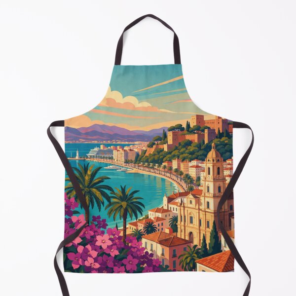 Item preview, Málaga Spain Travel Poster designed and sold by MatthewHeights.