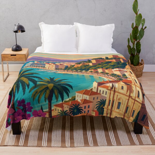 Item preview, Málaga Spain Travel Poster designed and sold by MatthewHeights.
