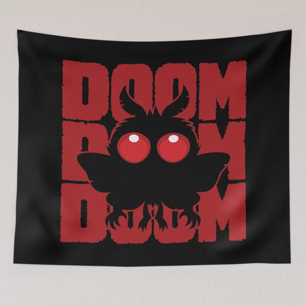 Item preview, DOOM DOOM DOOM Kawaii Mothman Cryptid designed and sold by fizzgig.