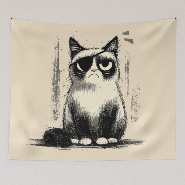 Item preview, Cat with a bandage on its head designed and sold by anytka.