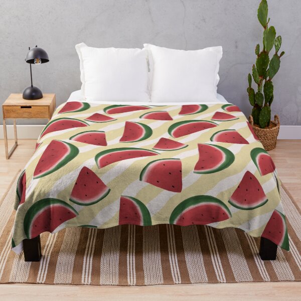 Item preview, Watermelon Slices on Wavy Background designed and sold by Seamlessly Buffalo.