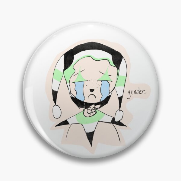 Item preview, Agender crying jester designed and sold by jestwithme.