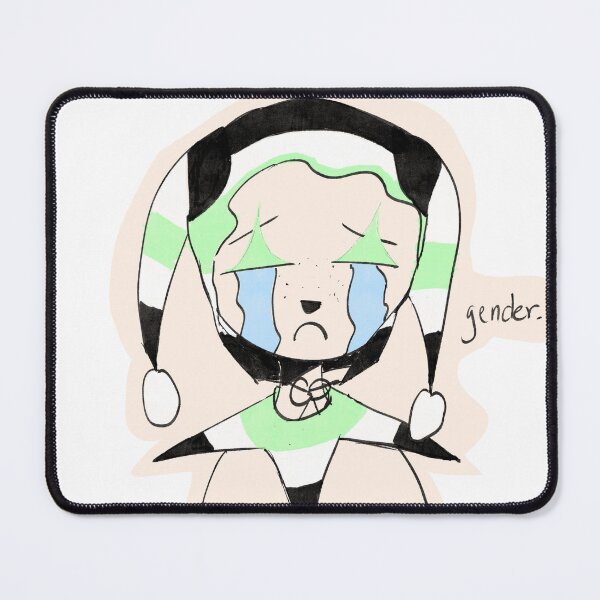 Item preview, Agender crying jester designed and sold by jestwithme.