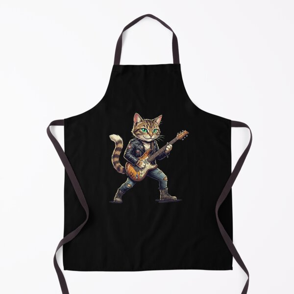 Item preview, Tabby Cat Rocker Electric Guitar Player designed and sold by snowry.