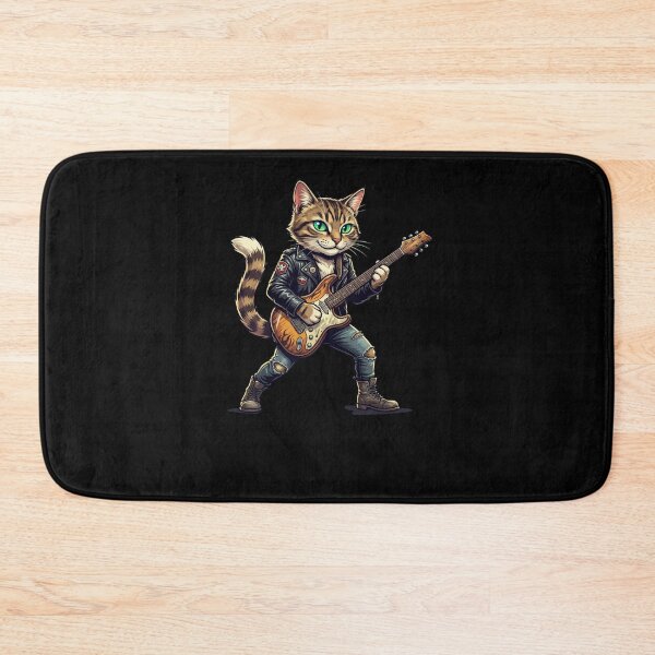 Item preview, Tabby Cat Rocker Electric Guitar Player designed and sold by snowry.