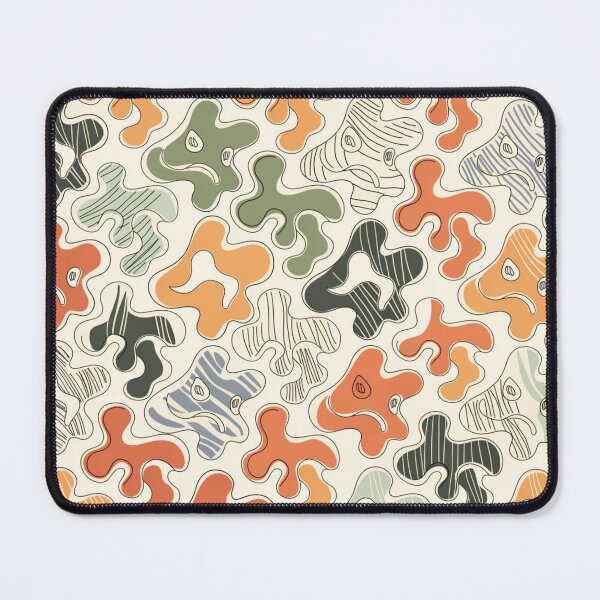 Item preview, Colorful Retro Organic Shapes Seamless Pattern designed and sold by Print culturee.