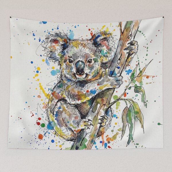Item preview, Baby Koala Watercolour Ink Art designed and sold by Printpix.