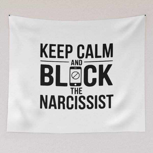 Item preview, Keep Calm and Block The Narcissist designed and sold by Frank Ring.