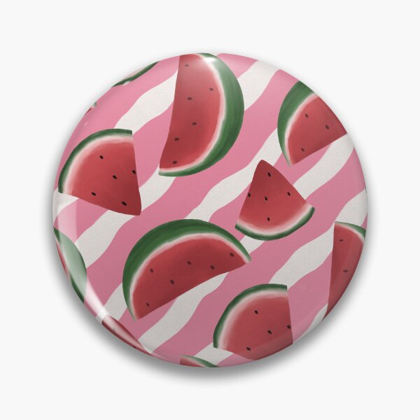 Item preview, Watermelon Slices on Wavy Background designed and sold by Seamlessly Buffalo.
