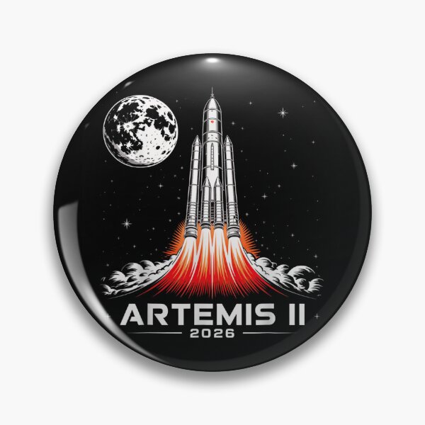 Item preview, Artemis II 2026 NASA Moon Mission Space Rocket Launch Astronomy Art designed and sold by WilliaMaler.
