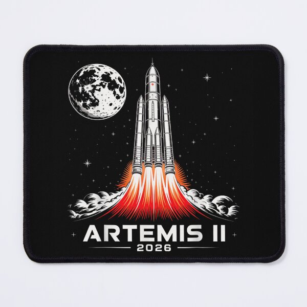 Item preview, Artemis II 2026 NASA Moon Mission Space Rocket Launch Astronomy Art designed and sold by WilliaMaler.