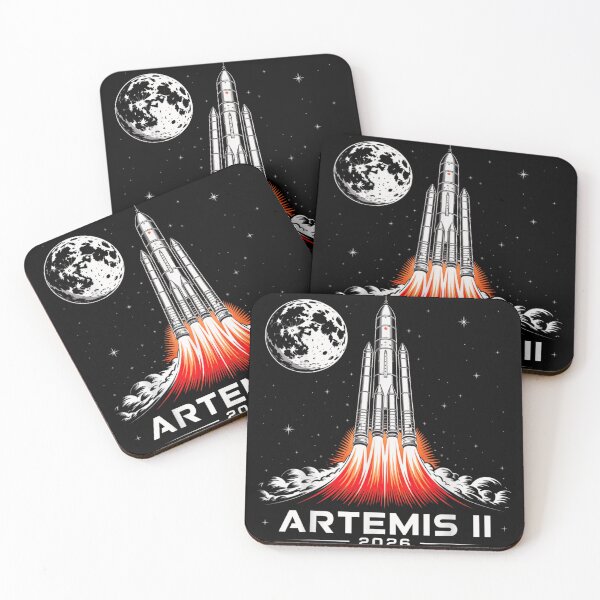 Item preview, Artemis II 2026 NASA Moon Mission Space Rocket Launch Astronomy Art designed and sold by WilliaMaler.