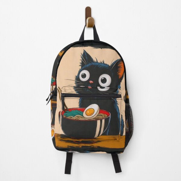 Item preview, Kawaii Cat Eating Ramen Funny designed and sold by casamomo.