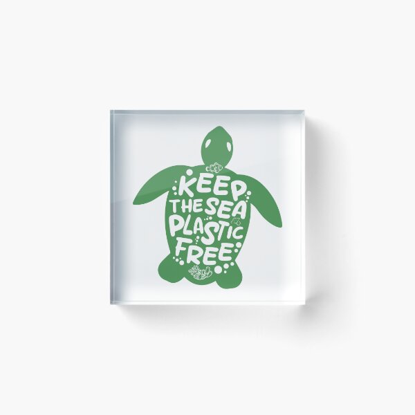 Item preview, Keep the sea plastic-free - turtle designed and sold by Wolagno.