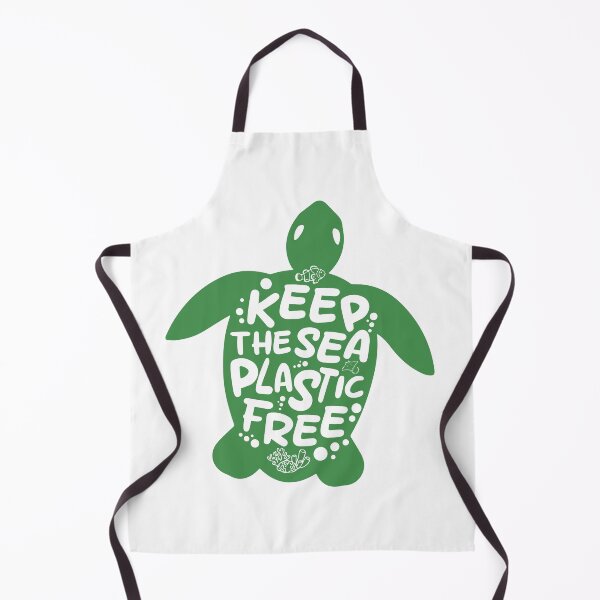 Item preview, Keep the sea plastic-free - turtle designed and sold by Wolagno.