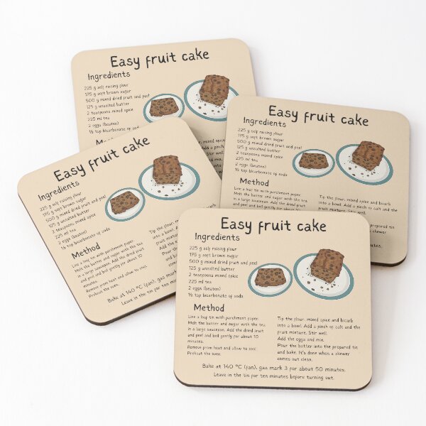 Item preview, Fruit cake recipe designed and sold by HeathWayPrints.