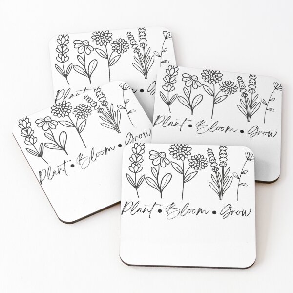 Item preview, Plant Bloom Grow - Minimal Flowers designed and sold by LAJdesigns.