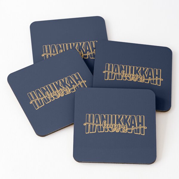 Item preview, Happy Hanukkah Script Typography designed and sold by Thank-HaShem.