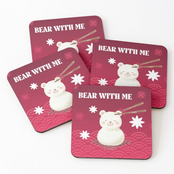 Item preview, Cute Kawaii Bear With Chopsticks Japanese Aesthetic designed and sold by ZaphiXian.