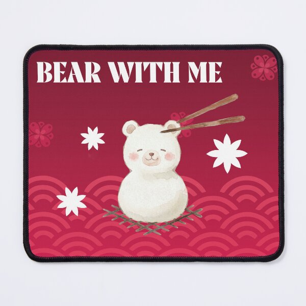 Item preview, Cute Kawaii Bear With Chopsticks Japanese Aesthetic designed and sold by ZaphiXian.