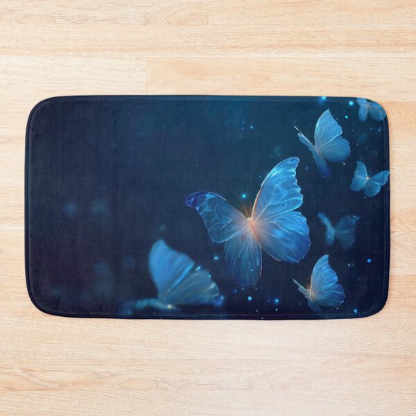 Item preview, Butterflies fly in blue light designed and sold by anytka.