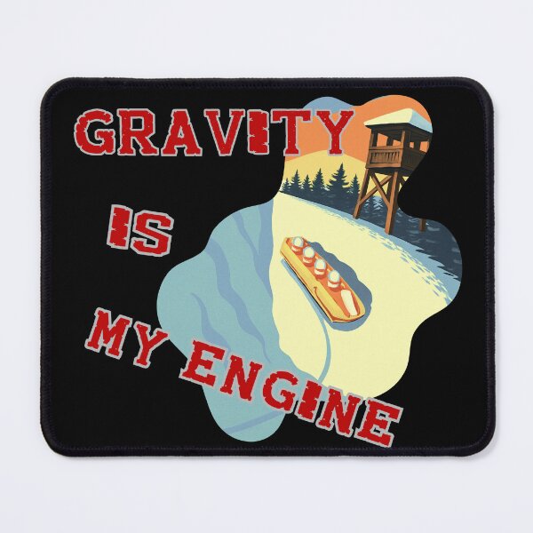 Item preview, Funny Bobsled Gravity Engine Winter Sports Retro designed and sold by area248.