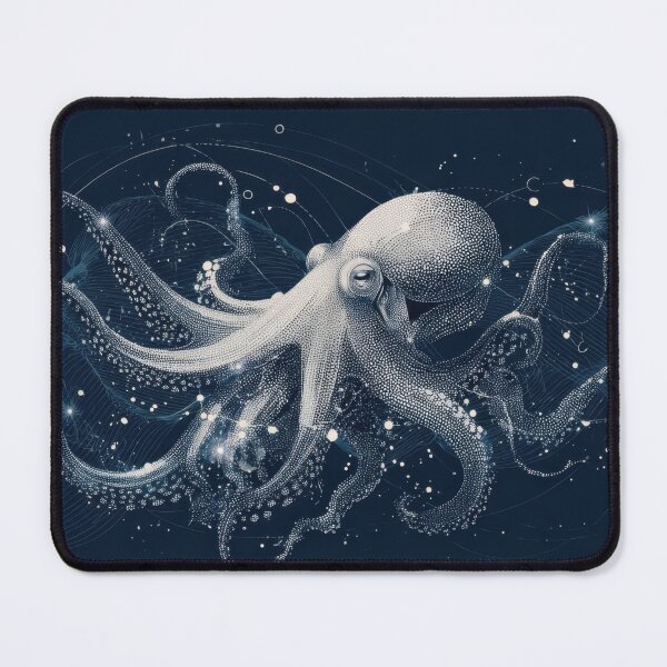 Item preview, Octopus in dark water art designed and sold by anytka.