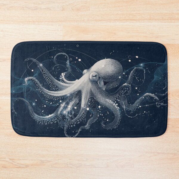 Item preview, Octopus in dark water art designed and sold by anytka.