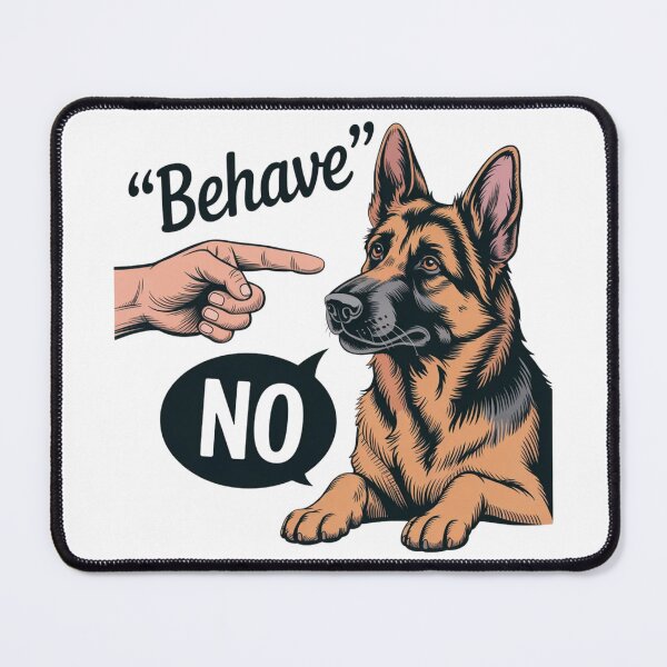 Item preview, Funny Dog Illustration Behave Belgian Malinois designed and sold by ZACK ART.