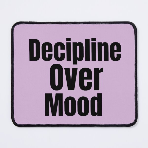 Item preview, Discipline Over Mood Motivational Aesthetic Quote Design designed and sold by PrataeAesthetics.