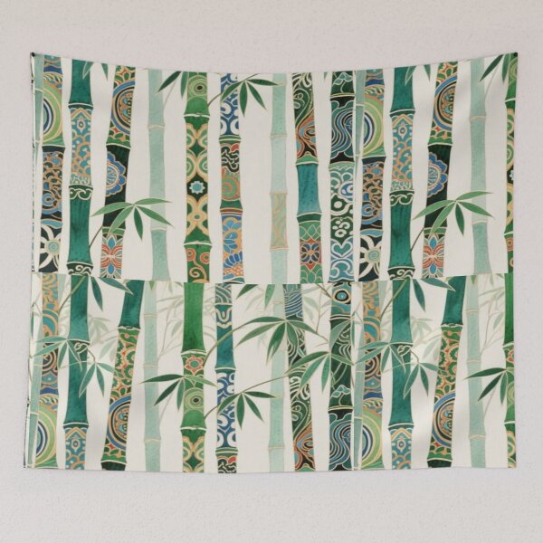 Item preview, Vibrant bamboo Grove artwork  designed and sold by NivyasArtistry.