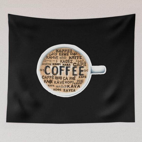Item preview, Coffee in Many Languages Typography | Global Coffee Lover Gift designed and sold by SHELOPS.