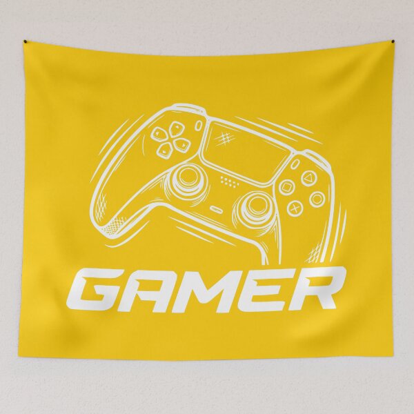 Item preview, GAMER - #FFCC00 designed and sold by Marlon Oseguera.