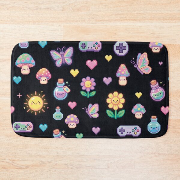 Item preview, Kawaii Pixel Spring Pattern designed and sold by FantasyFabrik.