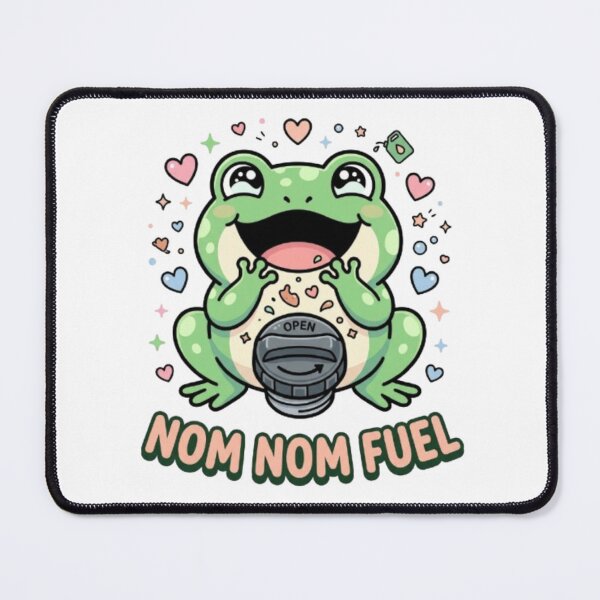 Artikelvorschau, Nom Nom Fuel Frosch-Aufkleber, T-Shirt & Autoaufkleber – Niedliches Frosch-Tankdeckel-Design, lustiger Autoaufkleber entworfen und verkauft von Nara8.